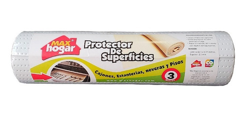 Rollo 3mt Antideslizante Cajones En Espuma Blanco Max Hogar