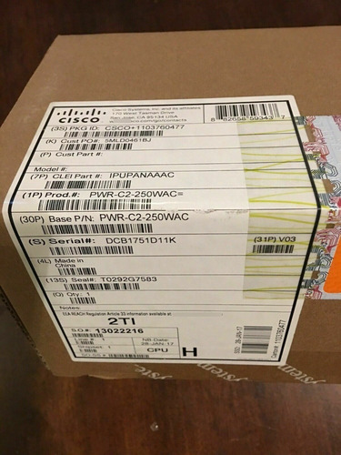 Cisco 1025w Power Supply Pwr-c2-1025wac 2960x 3650 Switch
