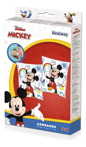 Bracitos Mickey Bestway De 3 A 6 Años #91002