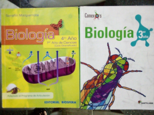 Libros De Biologia Para 3er  Y  4to 