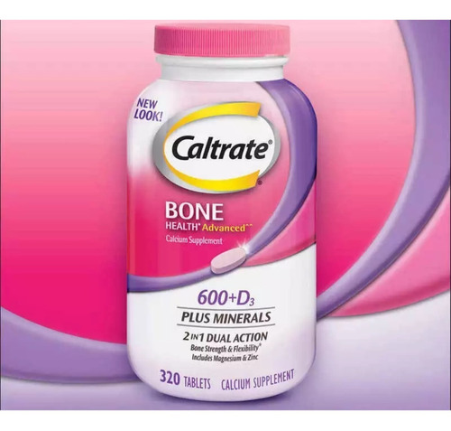 Caltrate Calcio Zinc 600+d3 Plus Mineral Ayuda Osteoporosis 