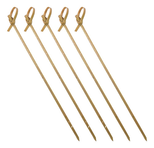 1.250 Espeto De Petisco Knotted Stick Nó Nozinho Bambu 15cm