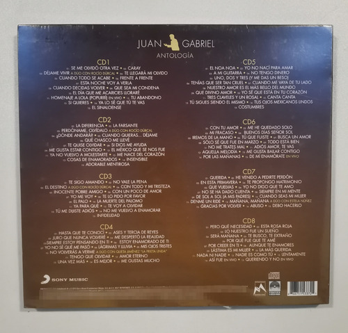 Juan Gabriel Antología Colección 8 Cds Original Edición Limitada