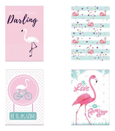 Caderno Brochurão Flamingo Rosa 96 Folhas 1 Matéria Máxima