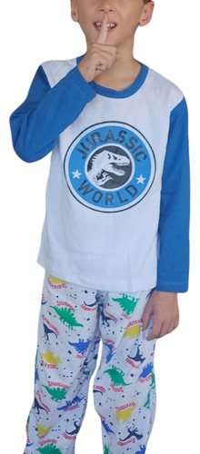 Pijama Infantil De Nene Niño Invierno Algodón Dinosaurios