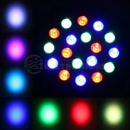 Canhão Led Iluminação 36 Leds Watt Dmx Bivolt Strobo Dj 