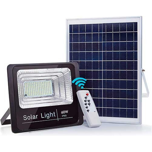 Focos Solar 60w Para Fachada De Casa Con Control Remoto