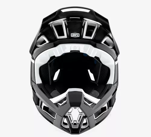 Casco 100% Helmet Black / White Enduro Downhill