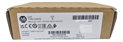 Allen Bradley 1762-ow16 Relay Salida Original*