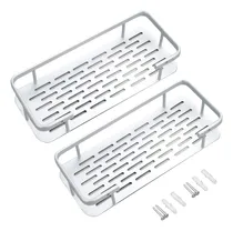 Comprar Set X2 Estantes Repisas Baño Rectangular Gadnic Apto Ducha