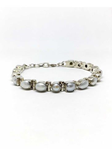 Pulsera Plata 925 Perlas Vintage - Mikapao