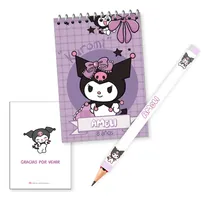 Comprar Anotadores Y Lápiz Personalizado Souvenir 40u Kuromi