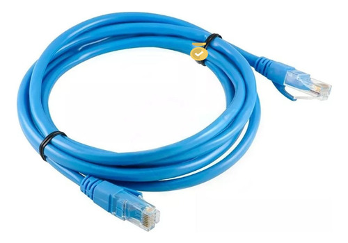 Cable De Red Utp Powest Patch Cord Azul Cat6 7pies