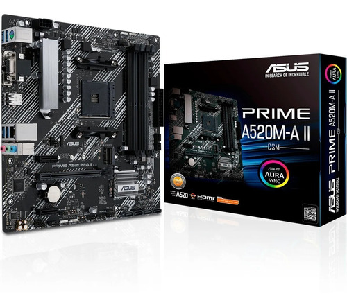 Motherboard Asus Prime A520m-a Ii / Csm Amd Am4 Ssd M.2