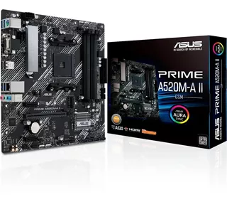 MOTHERBOARD ASUS PRIME A520M-A II / CSM AMD AM4 SSD M.2