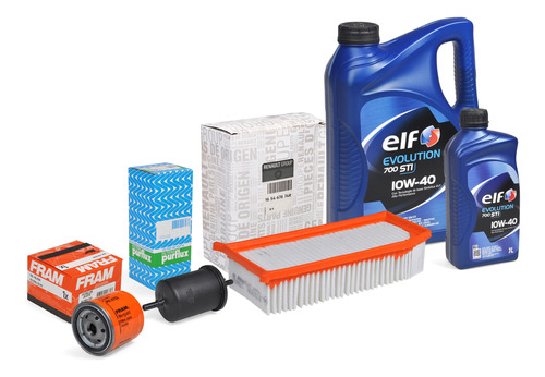 Kit Filtros 5l Aceite 10w40 Renault Duster Oroch F4r 2.0 16v