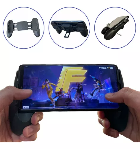 2 Controles Para Celular Gamepad Joystick Suporte Jogo Gamer em