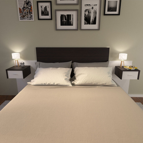 Respaldo de sommier Centro Estant RC6 de 2 plazas 228cm x 100cm wengue/blanco