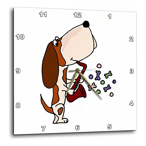 Dpp_195273_1 Divertido Reloj De Pared De Perro Basset H...