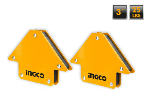 Juego De Escuadras Magnéticas Mixtas Para Soldar 6 Pcs Ingco