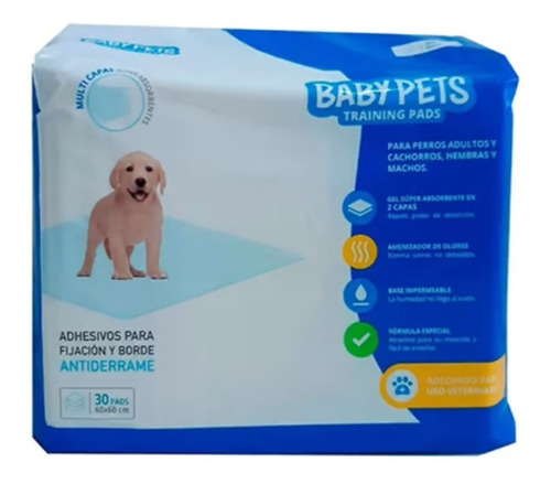 Sabanillas Babypets 30pads 60x60 Cm