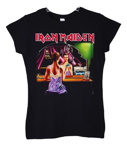 Polera Mujer Iron Maiden Twilight Zone Metal Abominatron