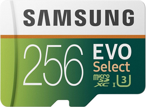 Micro Sd Xc 256gb Samsung Evo Select 4k U3 100 Mb/s Clase 10