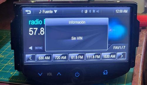 Estereo Pantalla My Link 1 Trax Sonic Cruze 2012-2016 Desb. Negro (Usado)