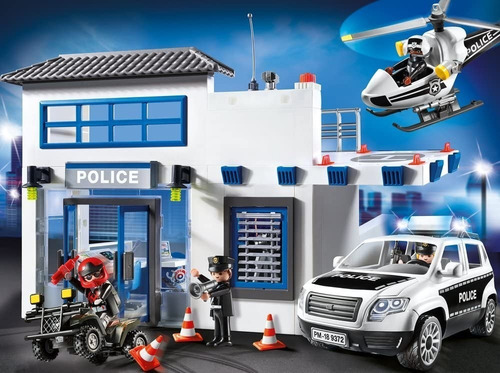 Playmobil City Action 9372 Estación De Policía 204 Piezas