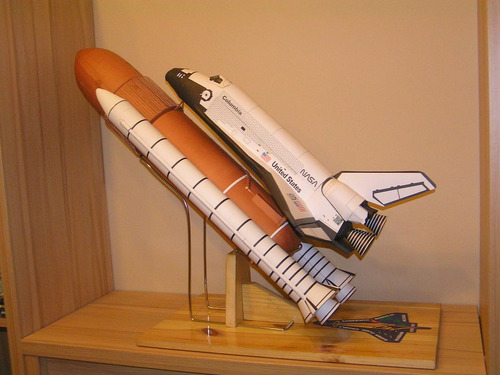 Columbia Transbordador Espacial - Modelo De Papel 