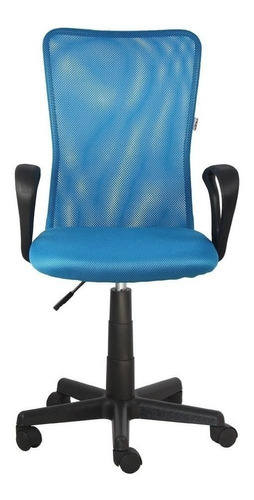 Cadeira de escritório MGM Flex Lost secretaria  azul-turquesa com estofado de mesh
