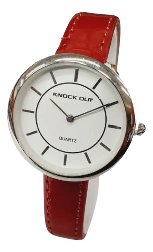 Reloj Knock Out Minimalista Con Malla De Eco Cuero Kn2571