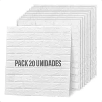 Comprar Placa Revestimiento Para Pared Autoadhesiva Tipo Ladrillo Blanco Otec - Pack De 20 Unidades Estilo Y Comodidad Para Renovar Tus Espacios De Manera Rápida Y Sencilla