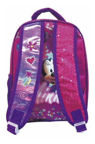 Imagen 3 de 4 de Mochila Escolar C/ Luz Led Minnie Mouse 12 PuLG Lic. Disney