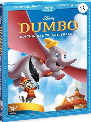 Dumbo 70 Aniversario Blu Ray + Dvd Original ( Nuevo )