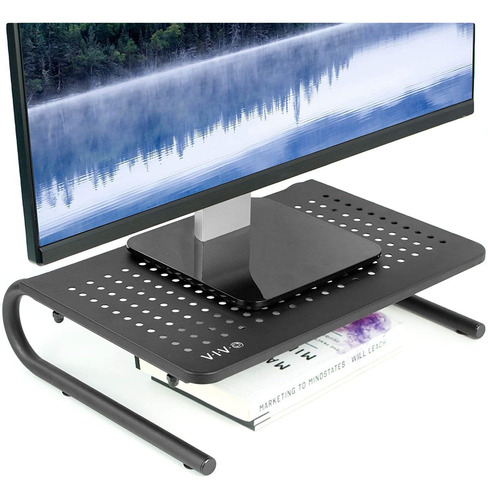 Impresora De Monitor De Computadora Ergonómica Negra Y...