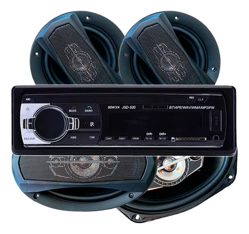 Combo Radio Pioneer Bluetooth Parlante 16cm 1200W