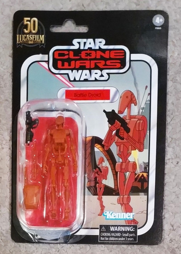 Battle Droid Animado Clone Wars Vintage Collection Sellado