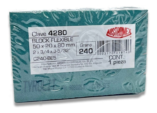 Block Flexible Para Limpieza De Oxido Y Pintura 2x3/4x3-5/32