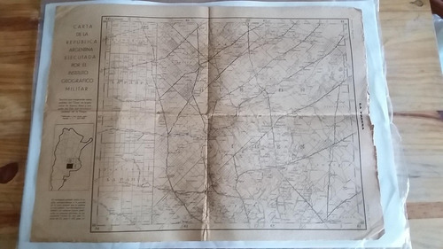 Mapa Inst.geog.militar Diario La Prensa 21 Julio 1932