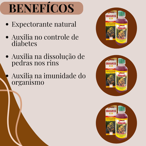 Kit 4 Xarope Expectorante Gravatá Mel Bronquite 250ml