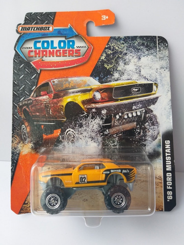 Ford Mustang 68  1/64 Matchbox Color Changers De Colección