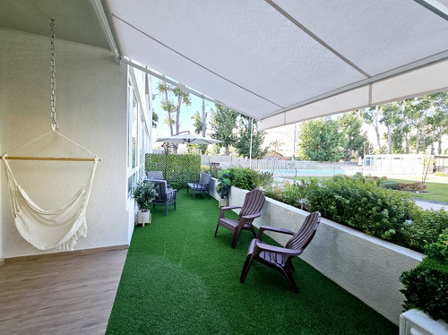Dpto.con Patio,2d,2b,oportunidad En Huechuraba