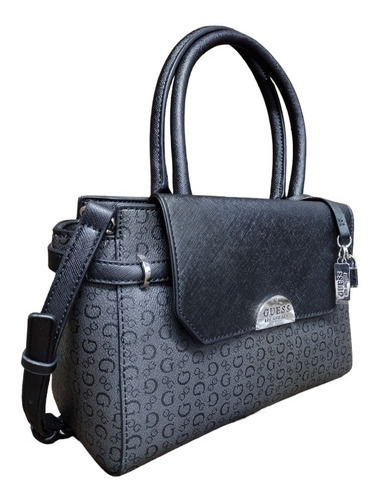 Bolsa Guess Original Aa817406 Negro Gris Oscuro+ Envíogratis