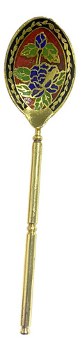 X10 Cuchara Turca Cloisonne Diseño Oriental