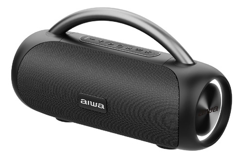 Bocina Bluetooth Portátil Aiwa Aws10btb-negr Impermeable Tws