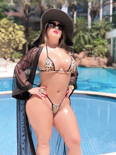 Mini Biquíni Completo Lycra Oncinha 3118 - Ropahrara