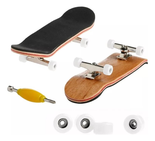 Skate De Dedo Finger Skateboard+rolamento+ Roda Branca