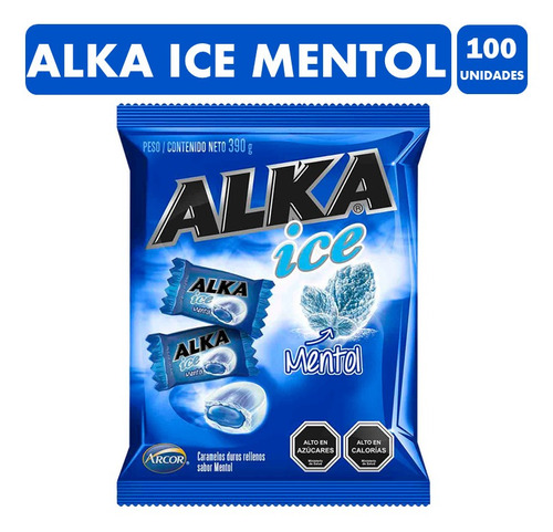 Alka Ice Sabor Mentol (bolsa Con 100 Unidades)