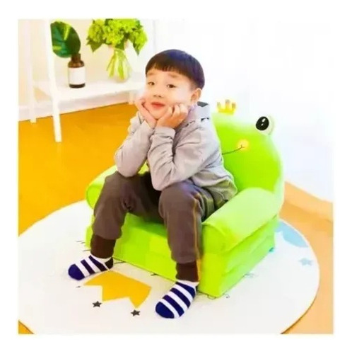 Sofá Plegable For Niños Pequeños, Sillón, Funda Lavable A2